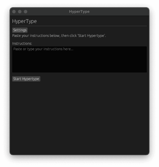 HyperType screenshot